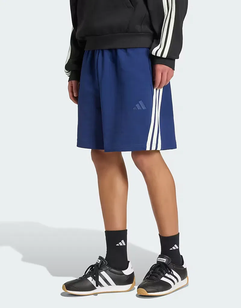 Шорты Kit 3-Stripes Adidas Performance, темно-синий бежевый