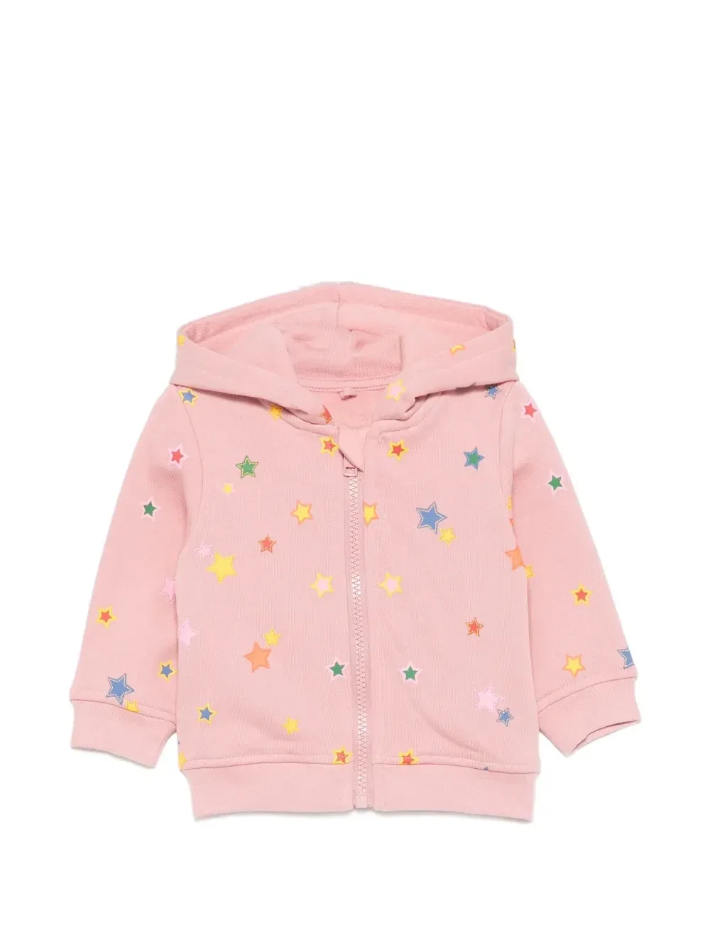Худи на молнии со звездным принтом Stella Mccartney Kids, розовый
