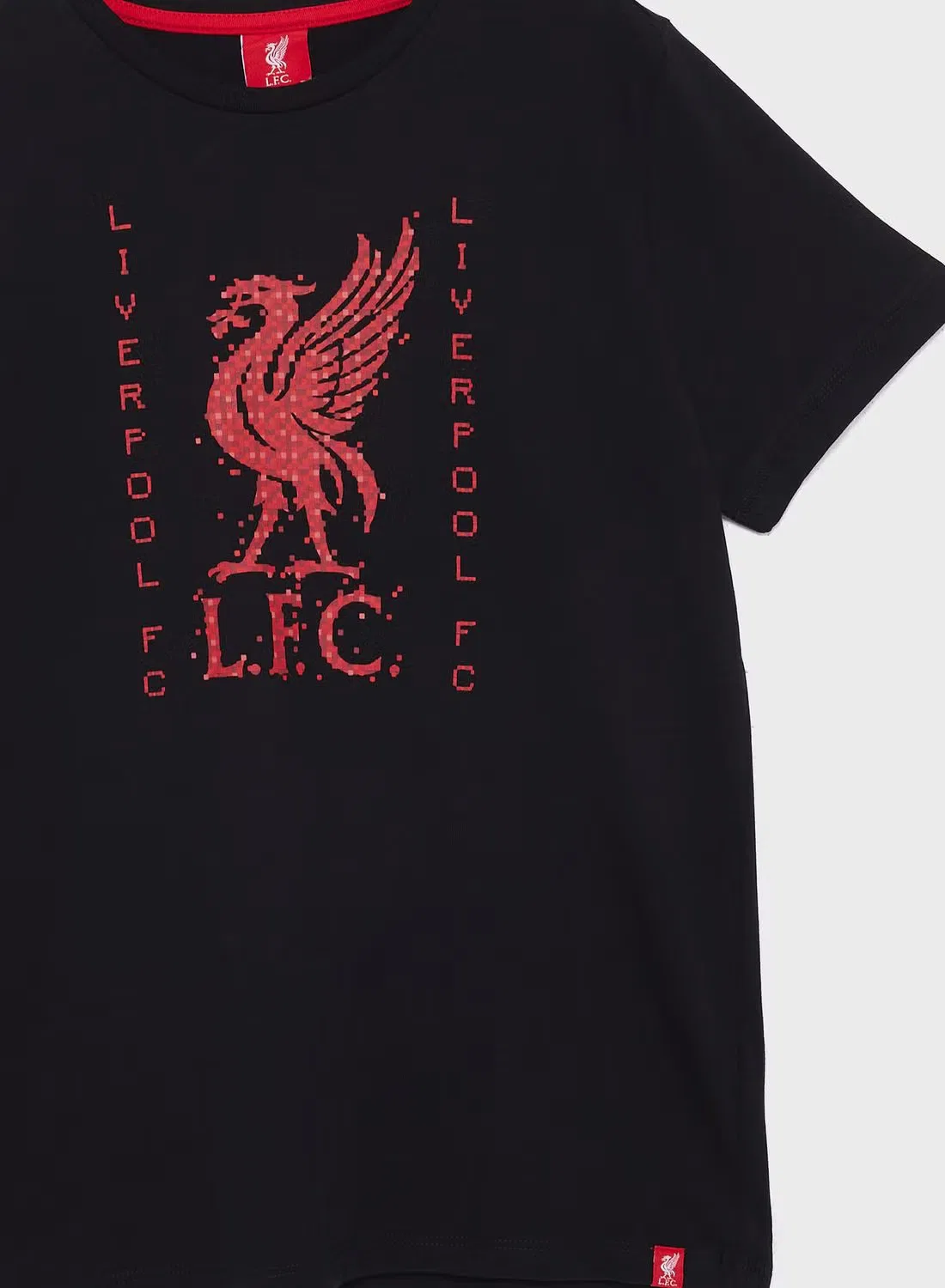 Футболка с принтом Liverpool Fc, черный — фото 3