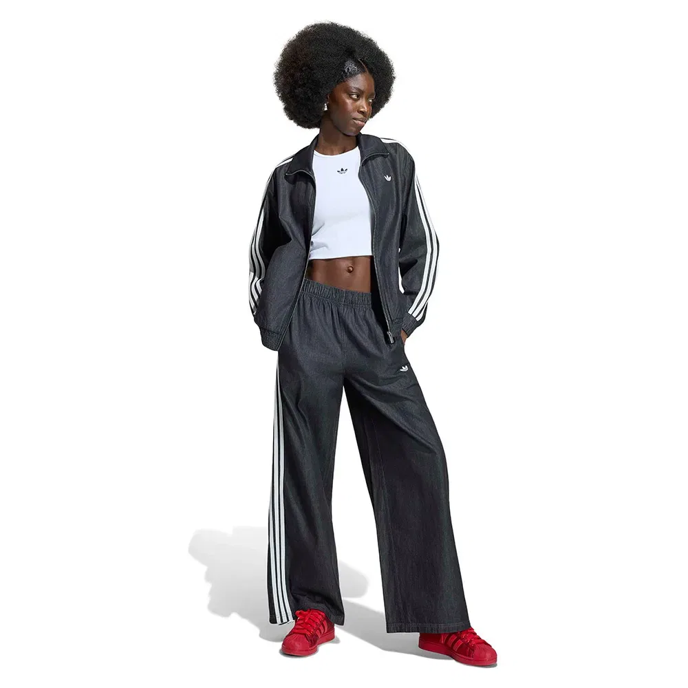 Джинсы Wide Leg Adidas Originals, черный — фото 4