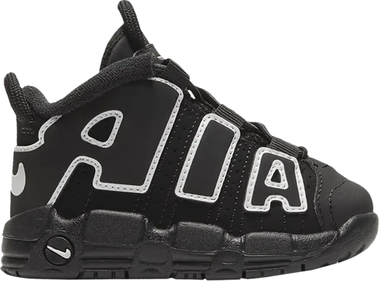 

Кроссовки Nike Air More Uptempo TD 'Black White', черный