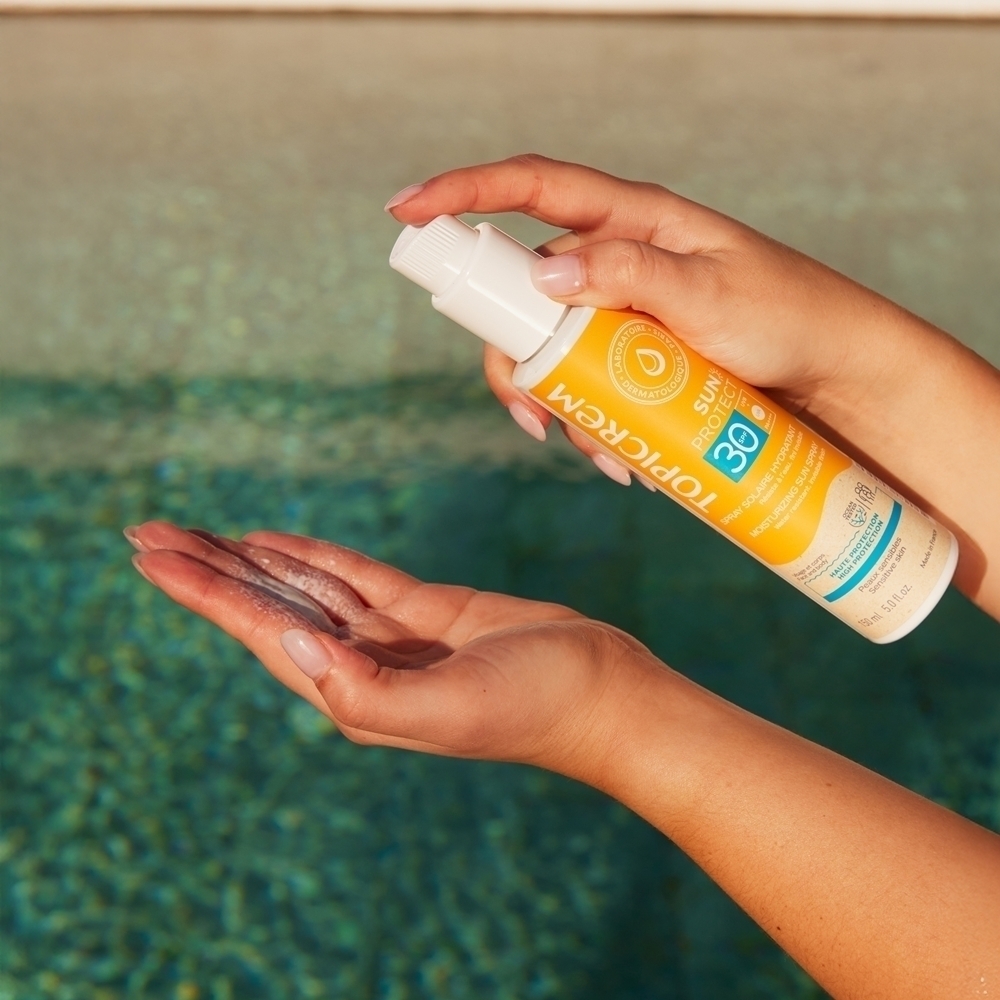 Увлажняющий солнцезащитный спрей с защитой от солнца SPF 30 Topicrem, 150 мл — фото 2