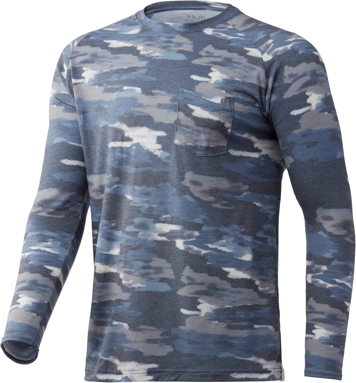 

HUK мужская футболка Waypoint с длинным рукавом | Performance T-Shirt +50 UPF