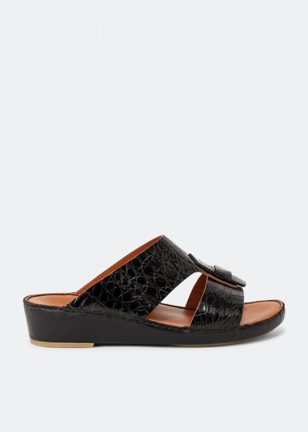 

Сандалии PRIVATE COLLECTION Fissare Crocodile, черный