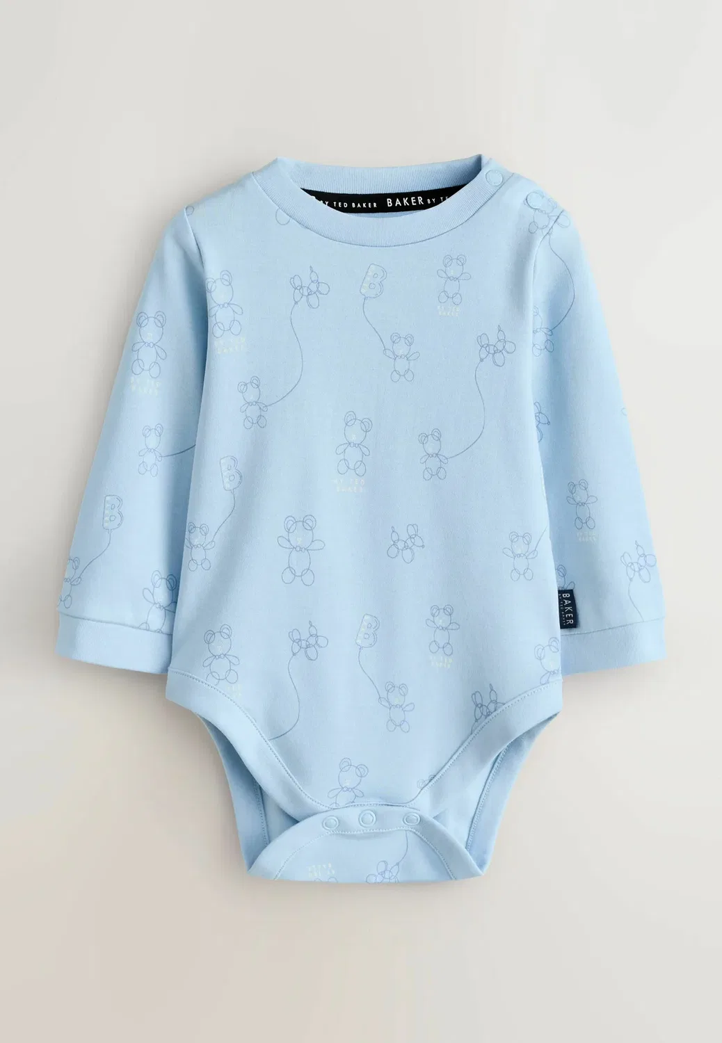 Комплект из 5 предметов: пижама, боди, шапочка и нагрудник Baker By Ted Baker, Blue — фото 3