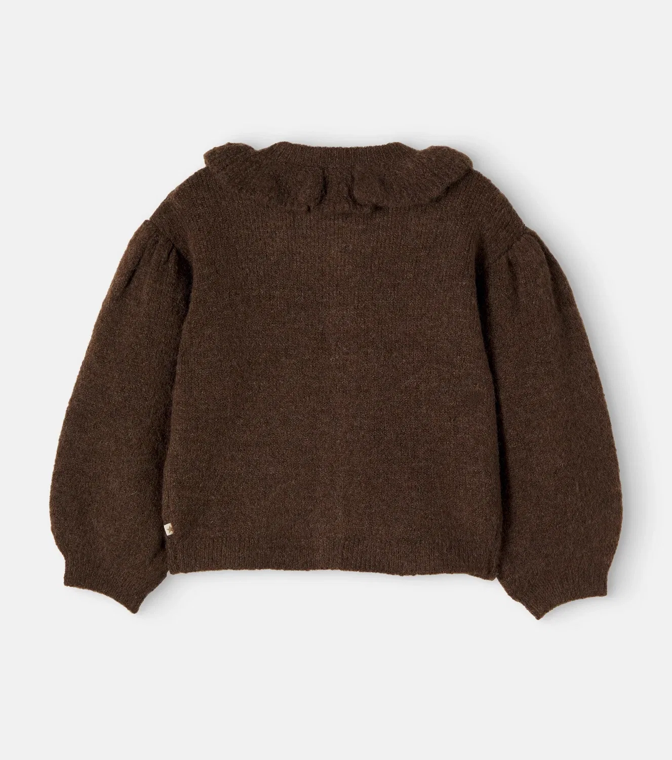 Вязаный кардиган с длинным рукавом James Brown Bonton, коричневый — фото 2
