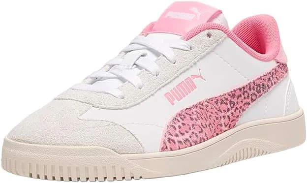 Детские кроссовки для девочек с принтом Club 5V5 Animal PUMA, Pink — фото 2