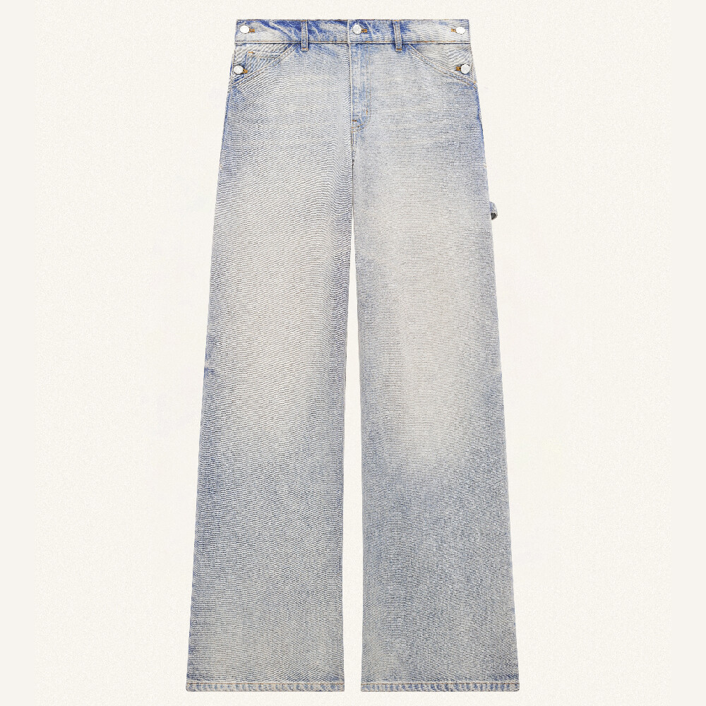 

Джинсы Courrèges Sailor Blue Denim Baggy, светло-голубой