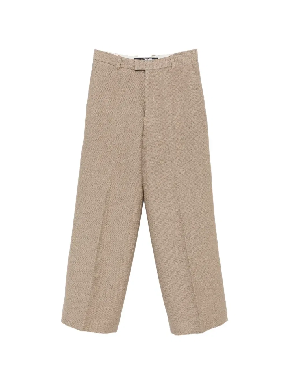 Брюки с широкими штанинами и заутюженными стрелками JACQUEMUS, бежевый