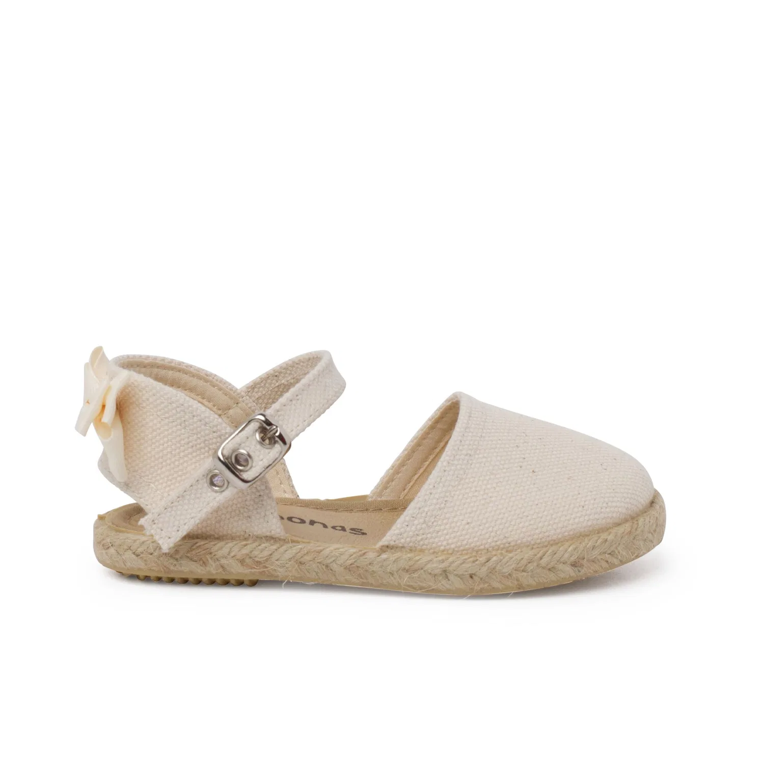 Детские босоножки для девочек с бантом Pisamonas, Ivory