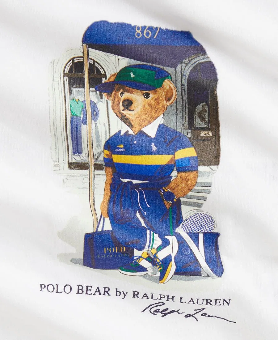 Боди с коротким рукавом Polo Bear из хлопка Polo Ralph Lauren, White — фото 3