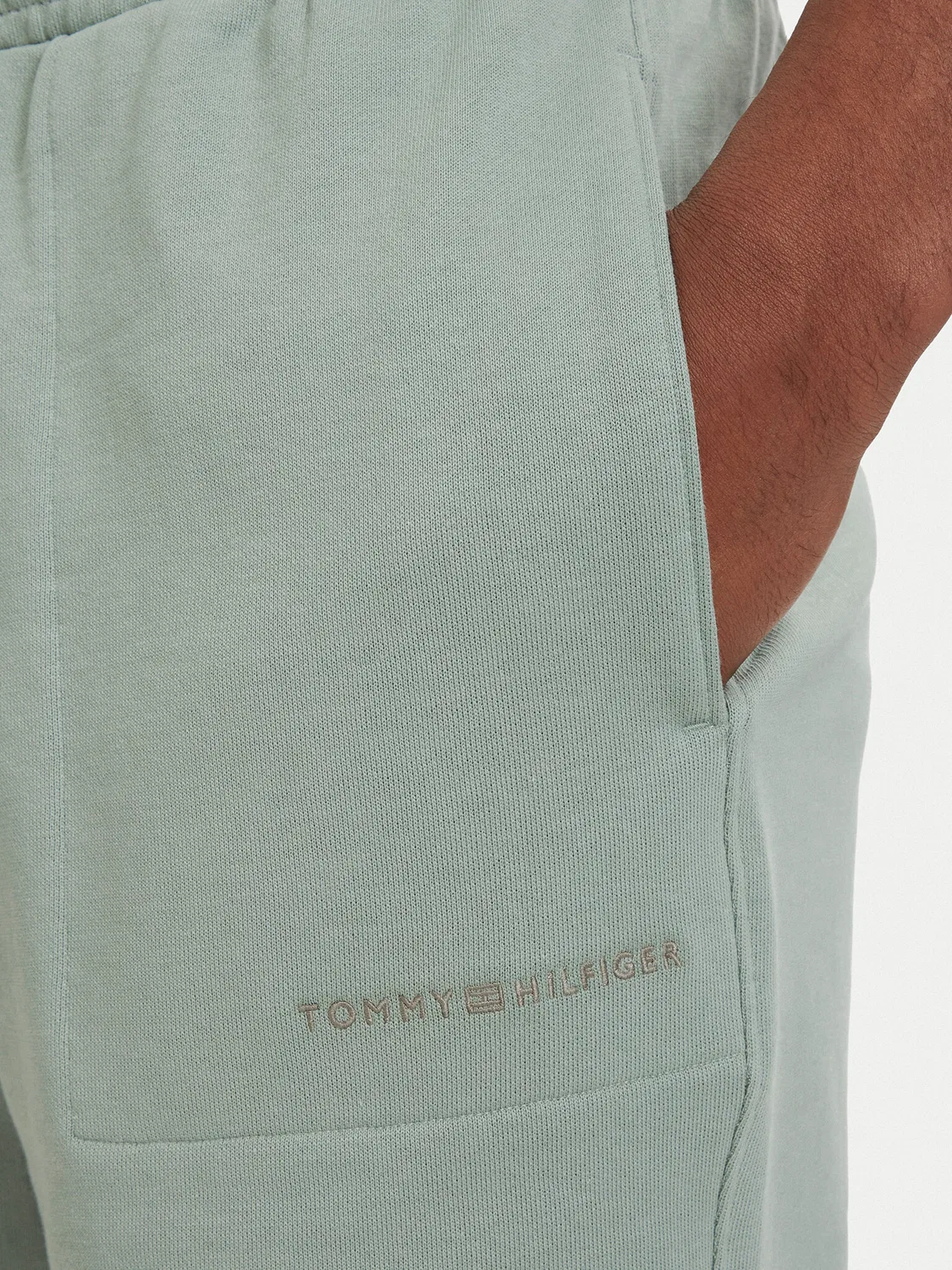 Мужские спортивные шорты стандартного кроя Essential Tommy Hilfiger, светло-зеленый — фото 4