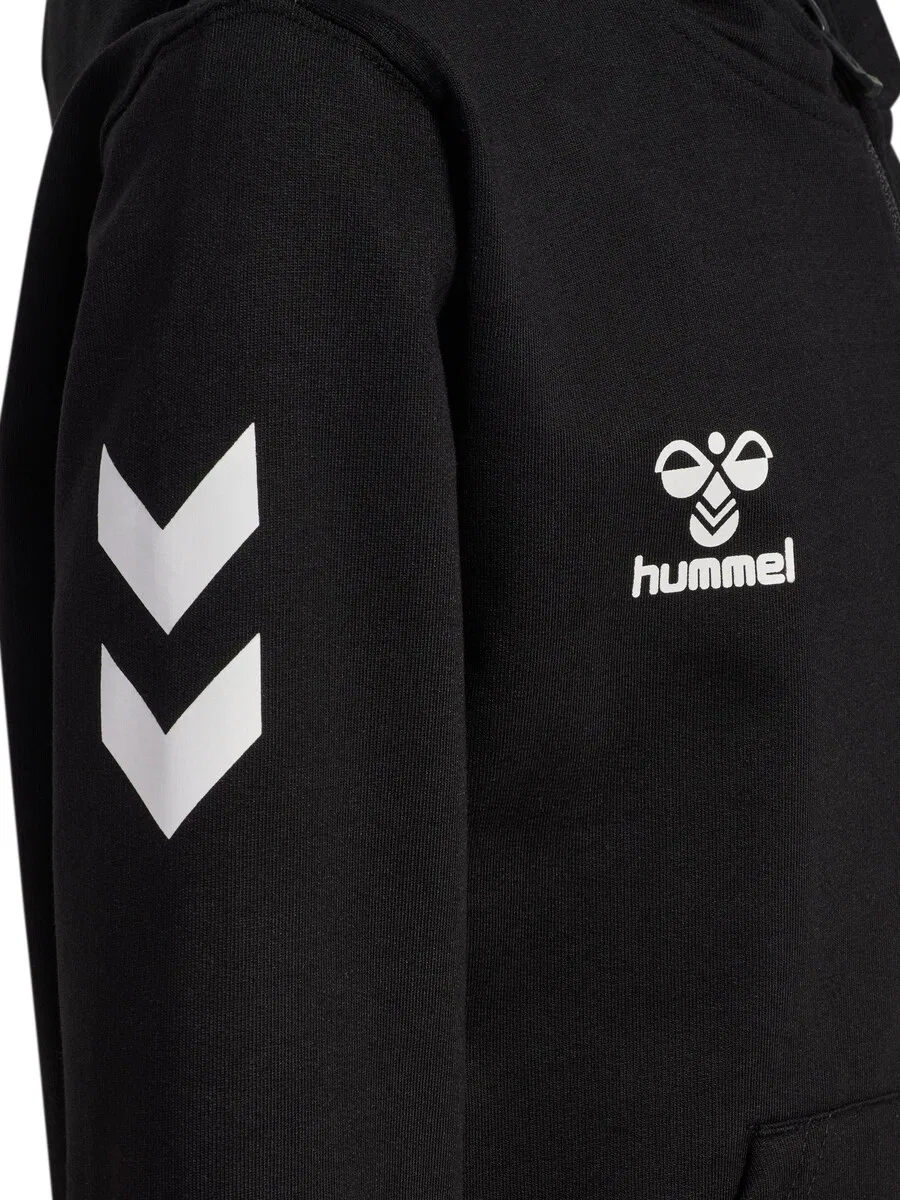 Худи Hummel Athletic на молнии, черного цвета — фото 4