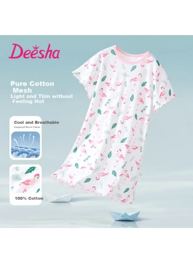 Ночная сорочка с коротким рукавом Home Sleep Deesha, розовый