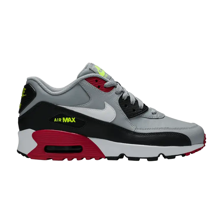 

Кроссовки Nike Air Max 90 Leather GS 'Grey Pink', серый