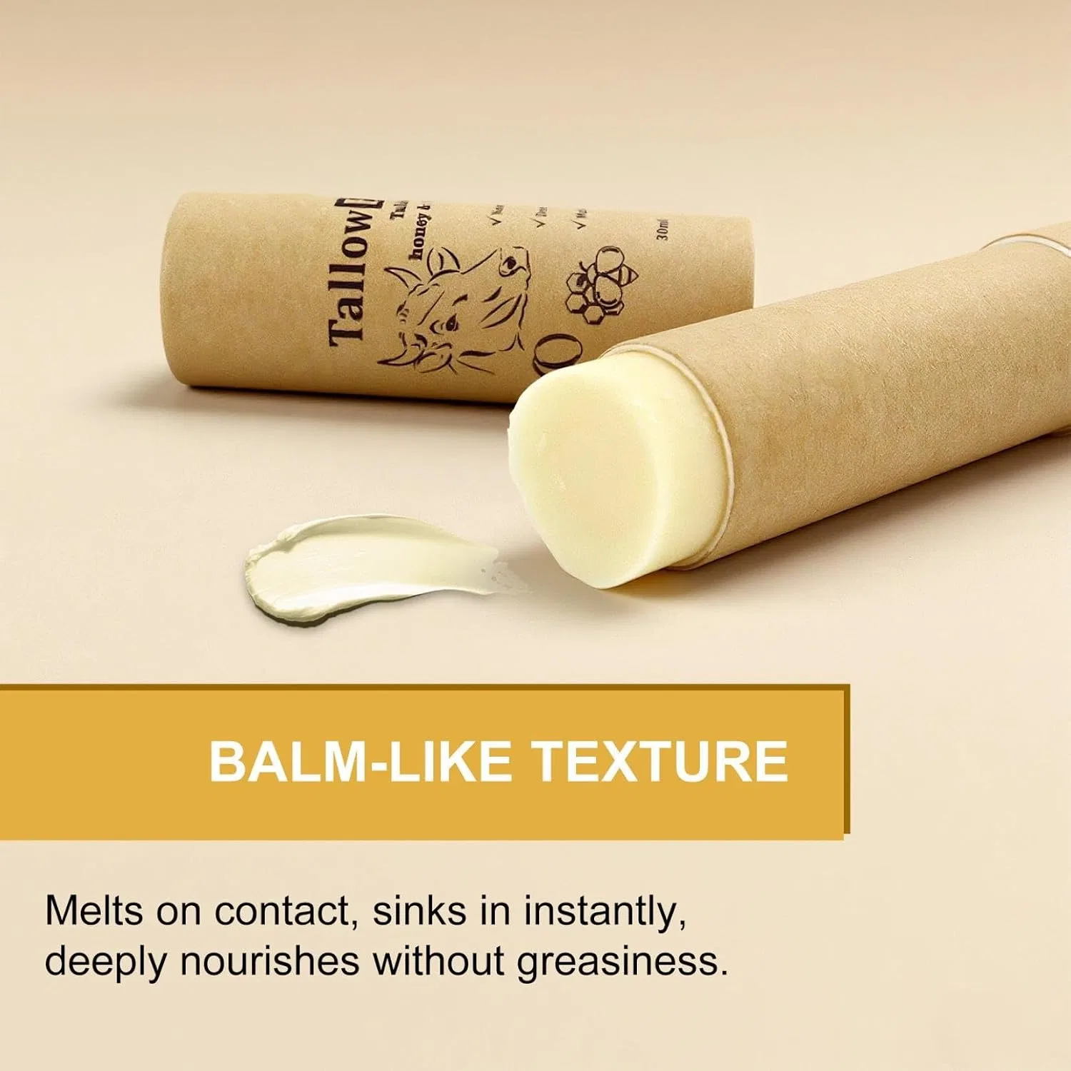 Бальзам для лица и тела Tallow Naturals Honey Balm, Yuxtth, 3 шт., 30 мл — фото 4