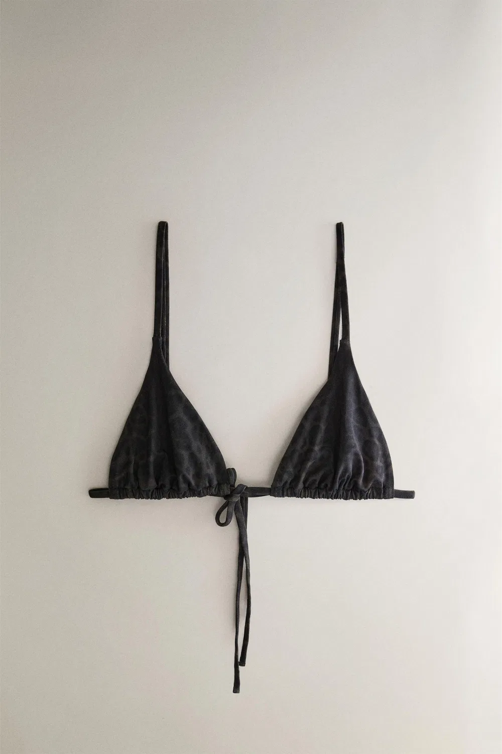 Топ для пляжного бикини с животным принтом ZARA, Brown