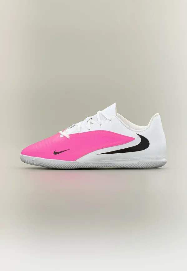 Кроссовки с усиленным каблуком Jr Phantom 6 Low Club IC Unisex Nike Performance, белый/черный/Hyper Pink