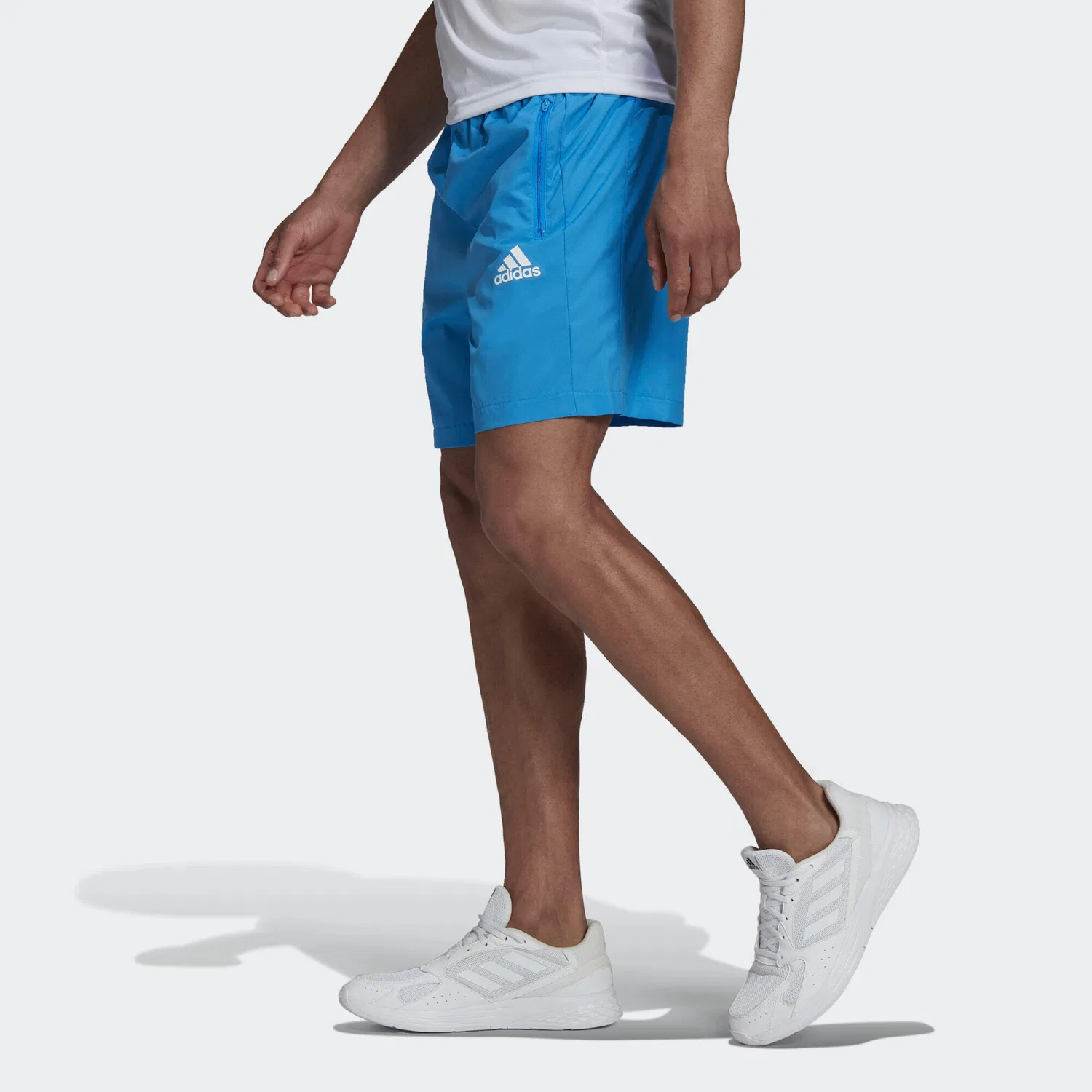 Мужские спортивные шорты с принтом AEROREADY Designed 2 Move Woven Sport Shorts Adidas, Blue — фото 3