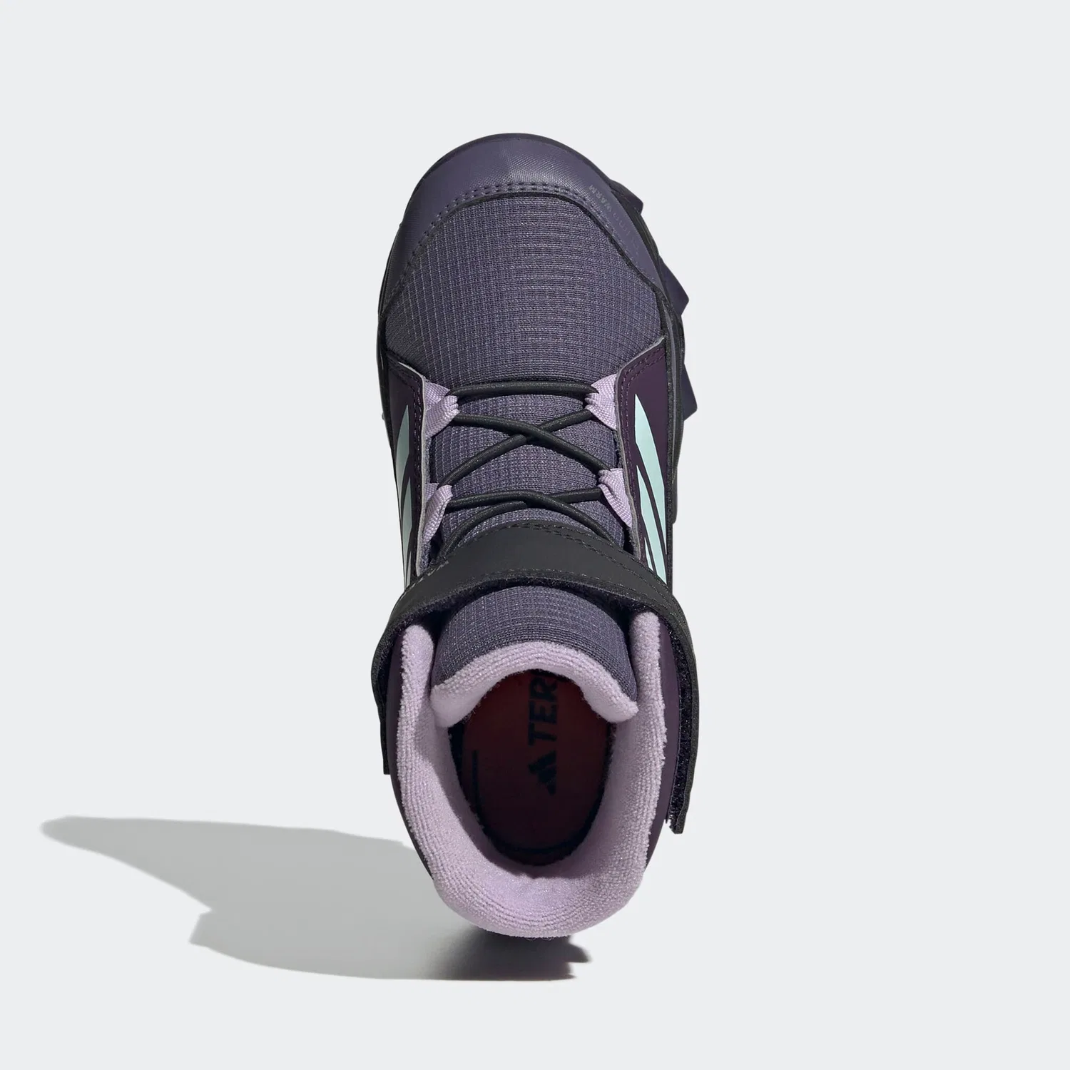 Детские зимние ботинки с технологией ClimaWarm Adidas TERREX, Aurora Plum/Semi Flash Aqua/Powder Plum — фото 4