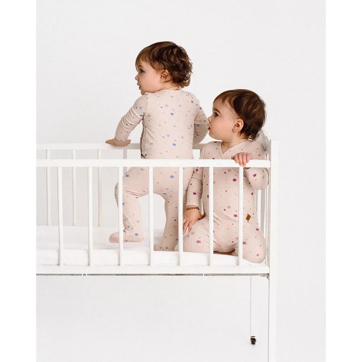Детское платье-комбинезон с принтом Star-Spangled Print MiniMoi ONLINE UNIQUE RTW MISSY, Blue Bell — фото 4