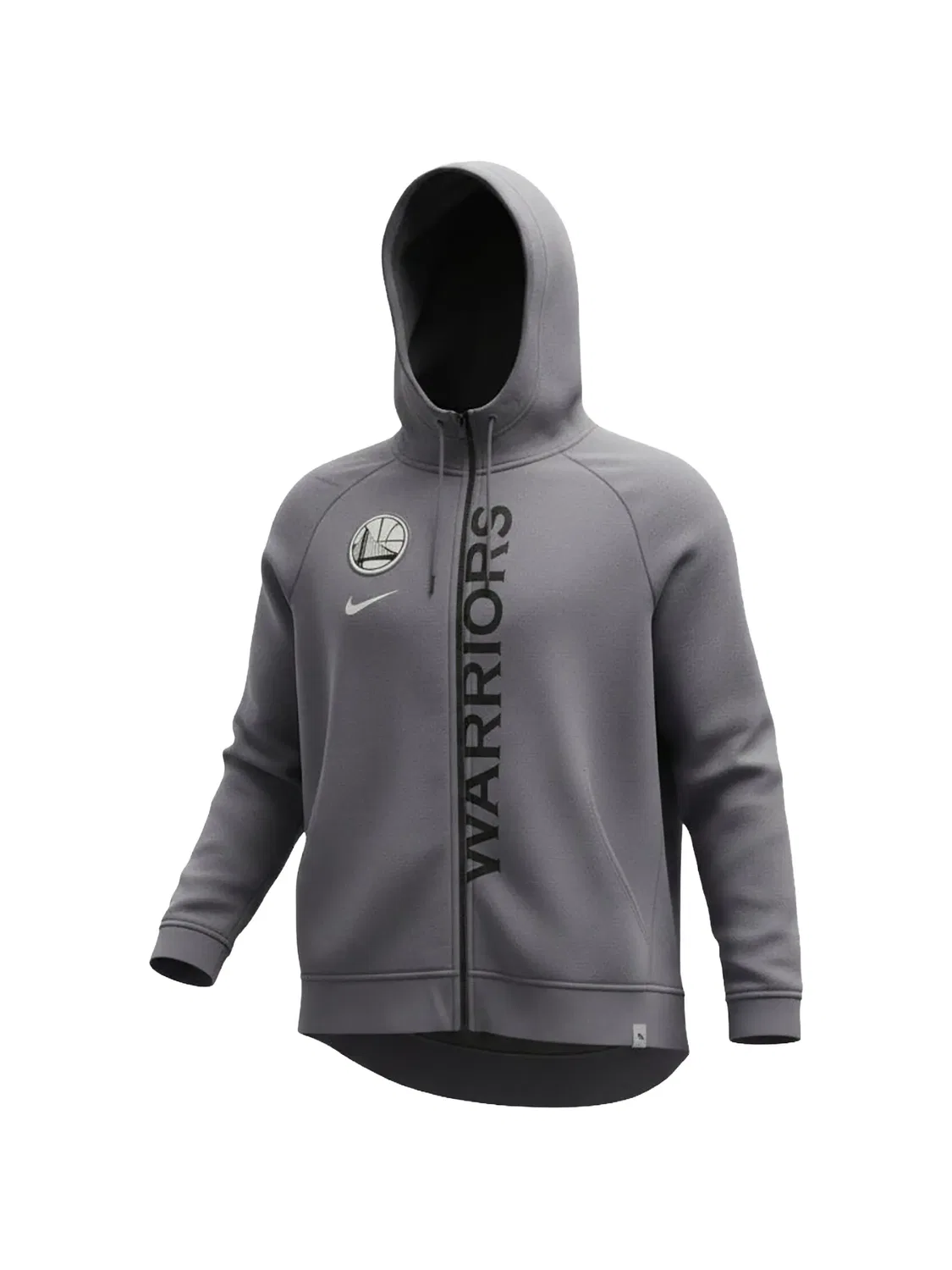 Худи на молнии серое Nike, серый