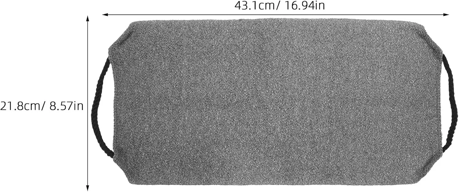 Скраб-полотенце для тела, Nylon, 6 шт., Темно-серый Generisch — фото 2