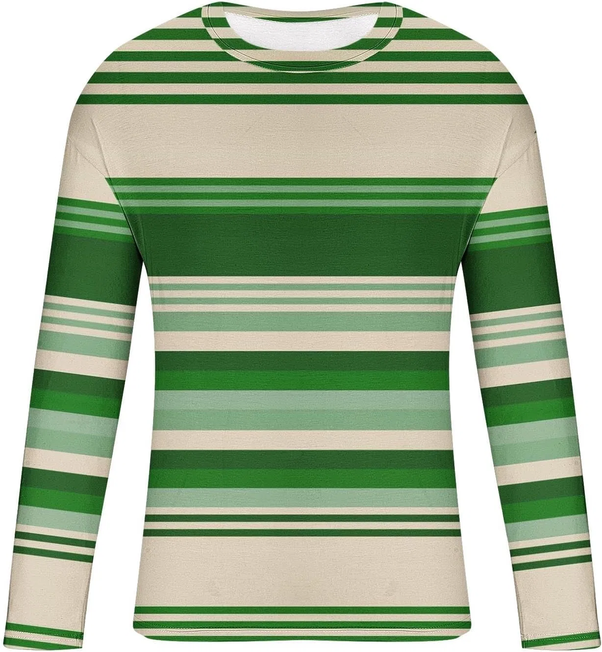 Мужская спортивная футболка с цветными блоками Pullover Casual, Green — фото 4