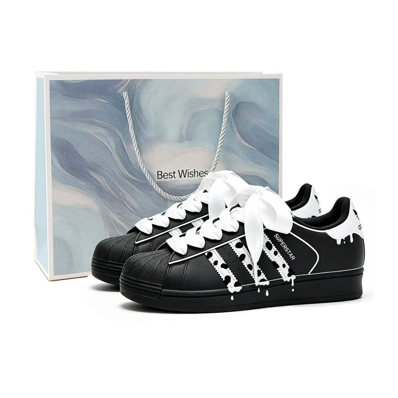 Детские кроссовки на шнуровке Adidas Originals Superstar 2, White