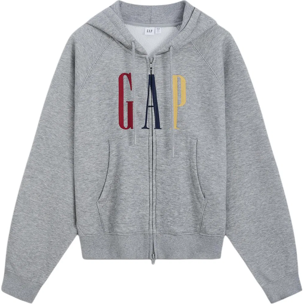 Женский худи с капюшоном и длинным рукавом GAP, Carbon Gray — фото 3