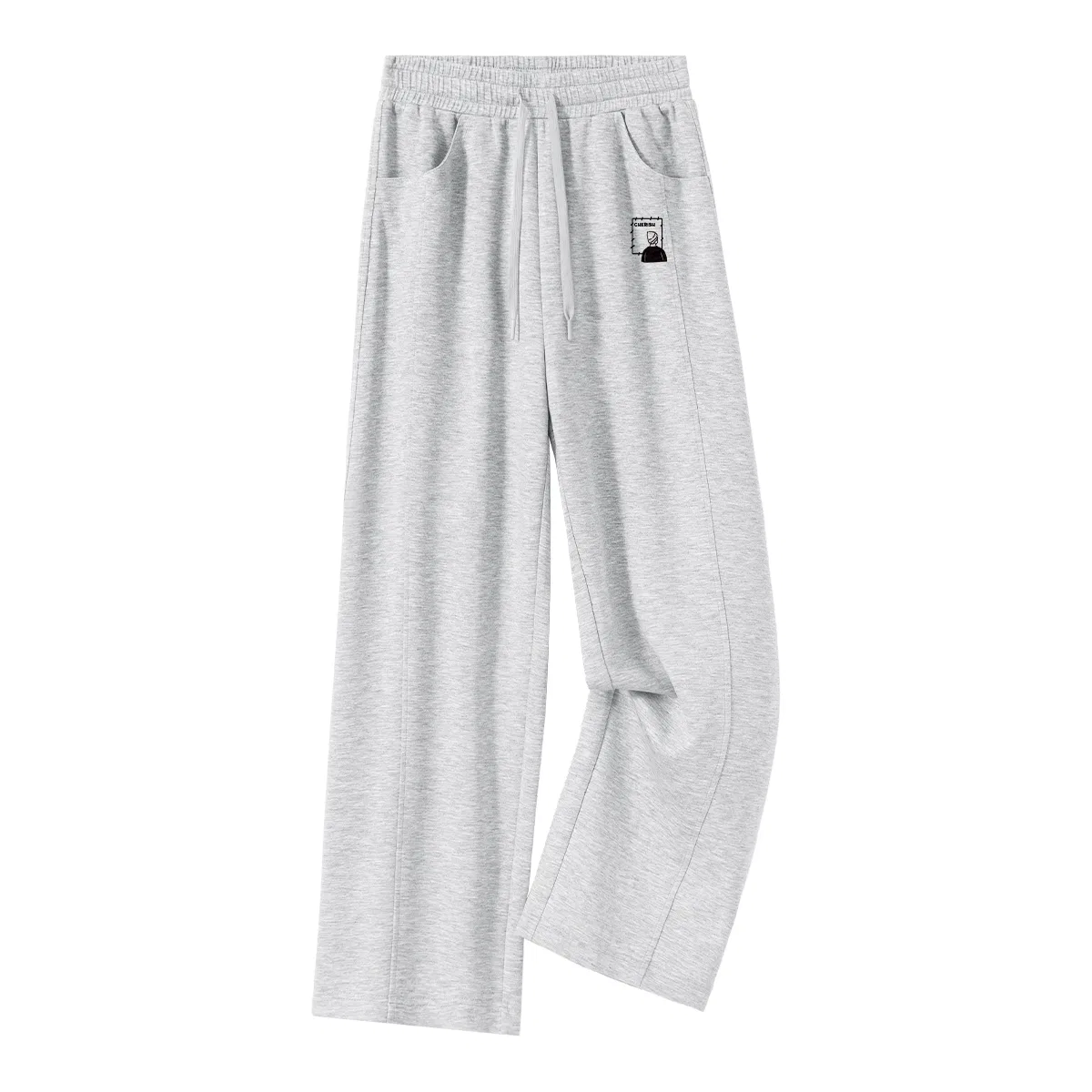 Детские повседневные брюки прямого кроя тонкие MINISO, Heather Gray
