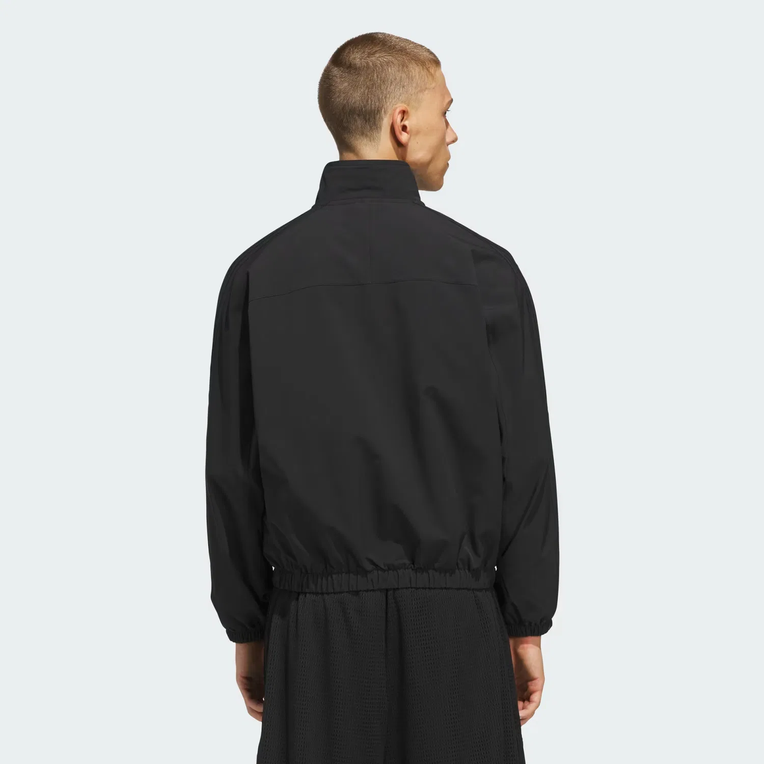Куртка унисекс свободного кроя Basketball Woven Track Jacket Adidas Performance, черный — фото 4