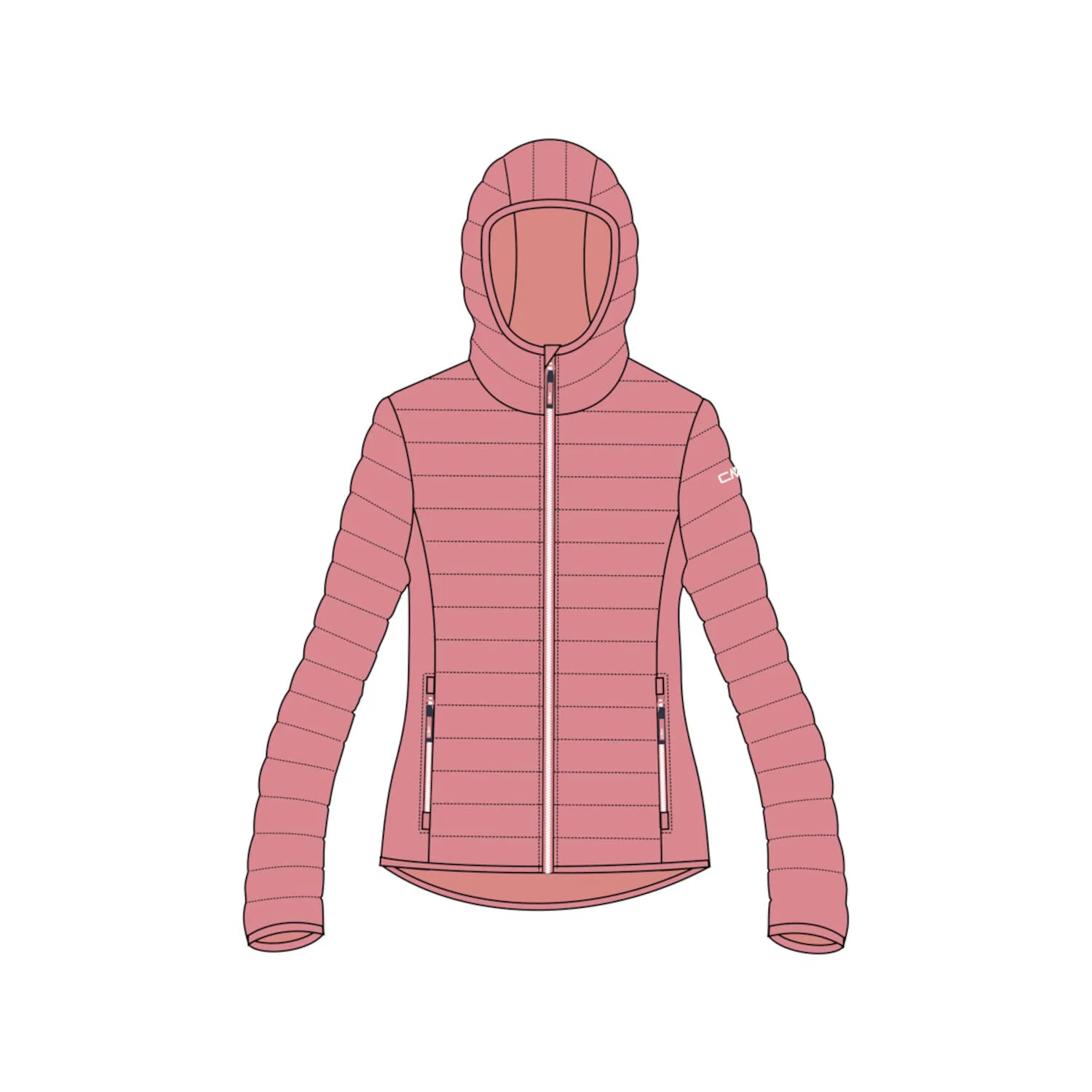 Детская куртка с капюшоном Kid G Jacket Fix Hood Cmp, Rosa
