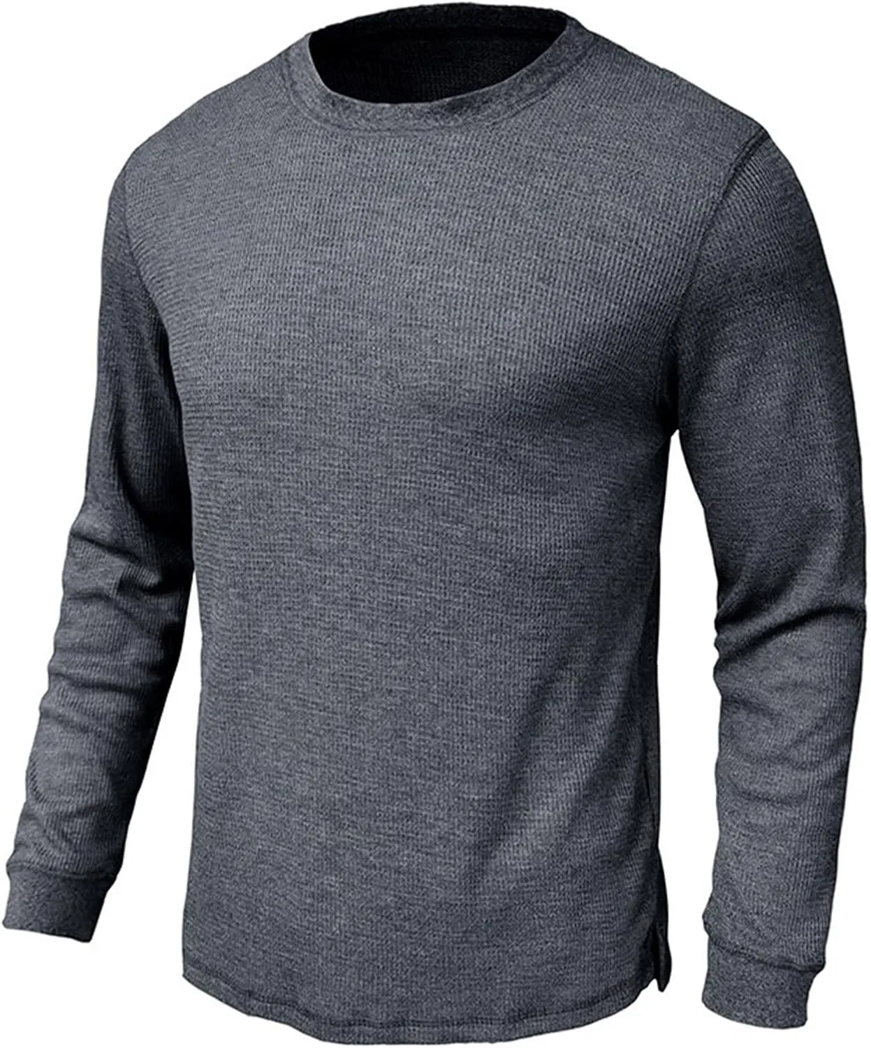 Мужская футболка с воротником-стойкой Vneck Tshirts, Dark Gray — фото 4