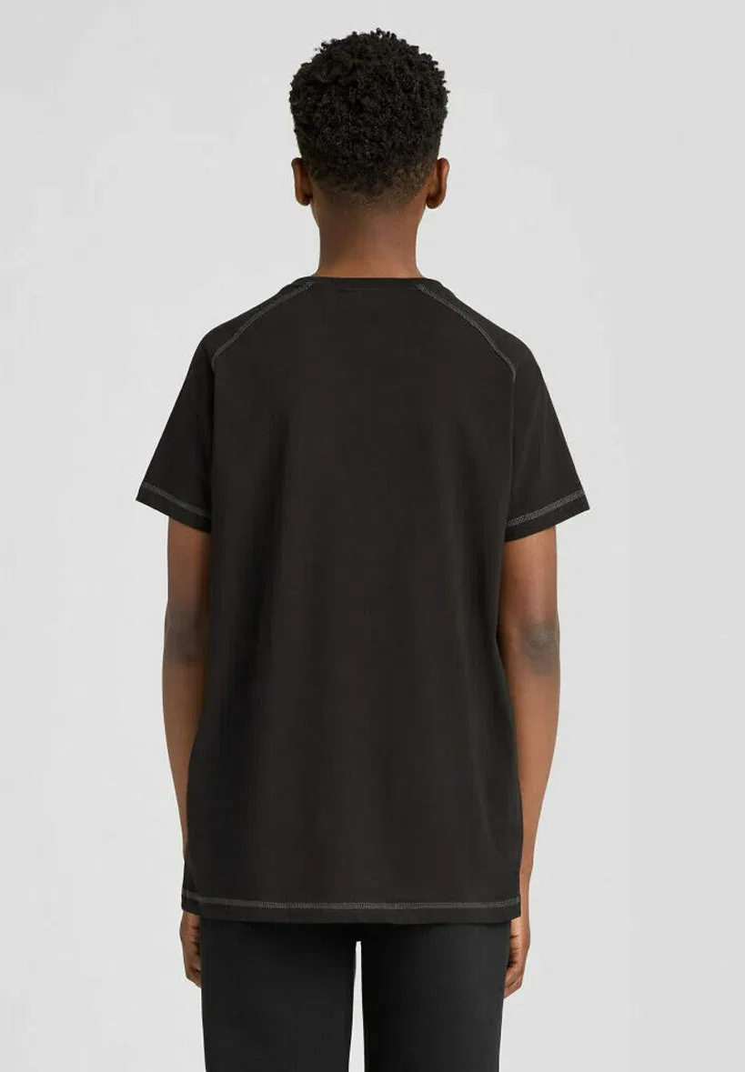 Футболки Ss, футболка с панельным принтом - футболка с принтом Lyle & Scott, Z Jet Black — фото 3