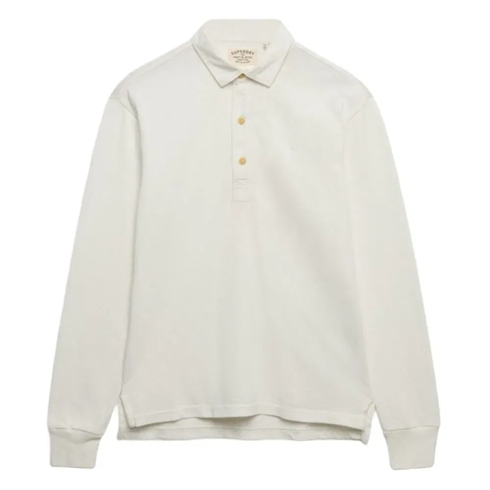 Мужская футболка-поло с длинным рукавом Classic Rugby Superdry, Beige