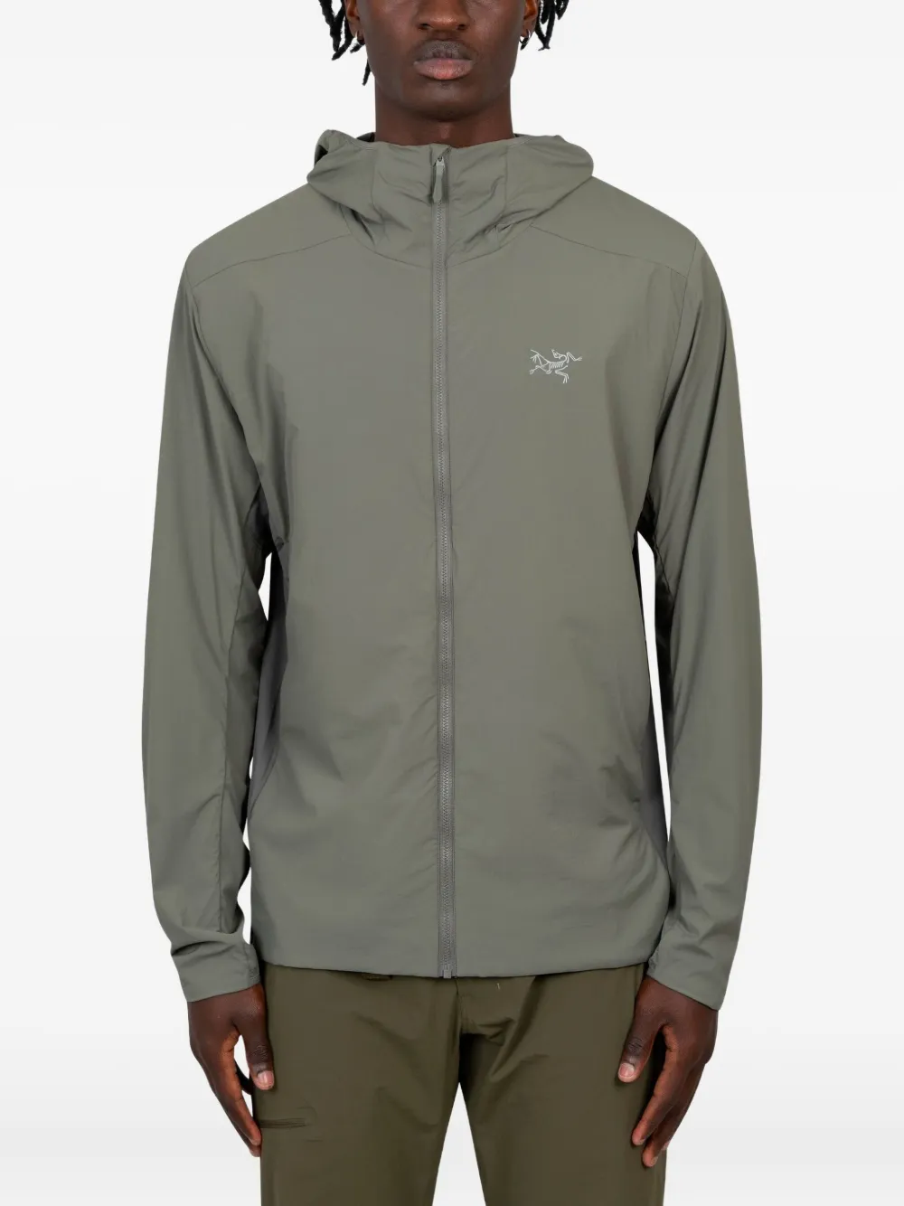 

Пальто на молнии с капюшоном Arc'teryx, зеленый