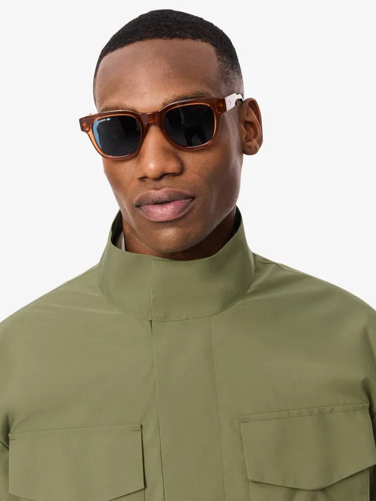 Куртка 4-карманная сафари LACOSTE, Khaki — фото 2