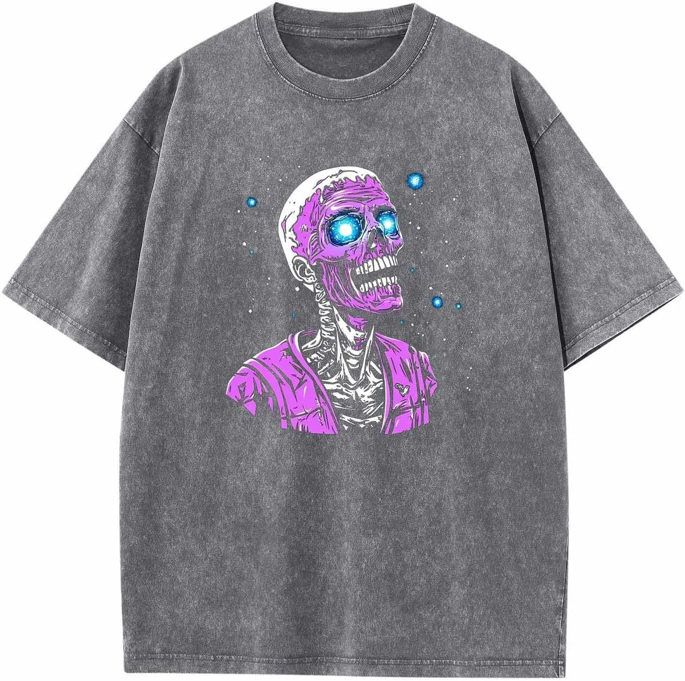 Мужская свободная футболка оверсайз с 3D-принтом Oversized T-Shirts, Gray