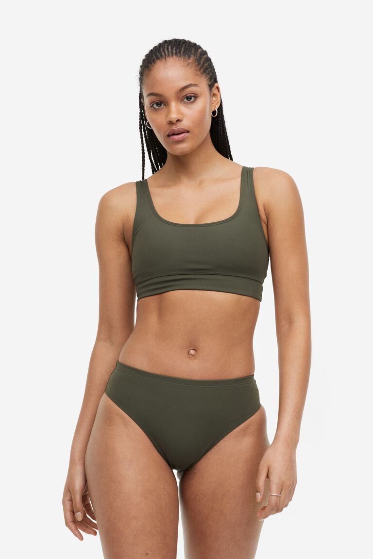 

Спортивные плавки бикини H&M, темно-зеленый хаки