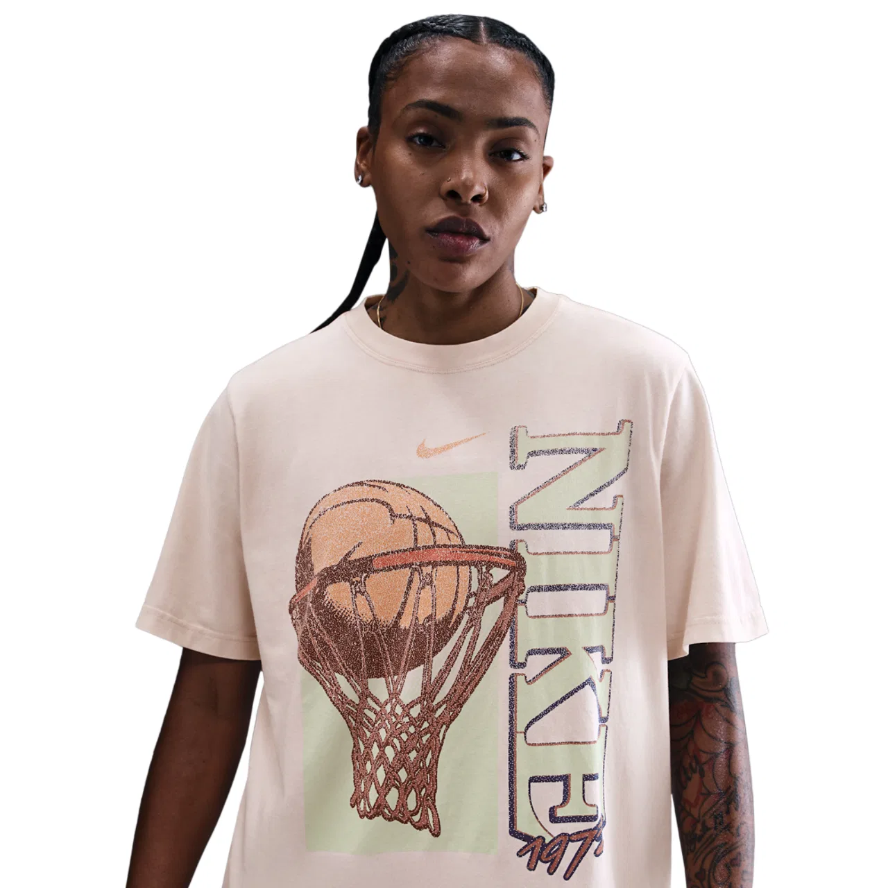 Женская футболка Vintage Lockup BB Nike, цвет Silt Red