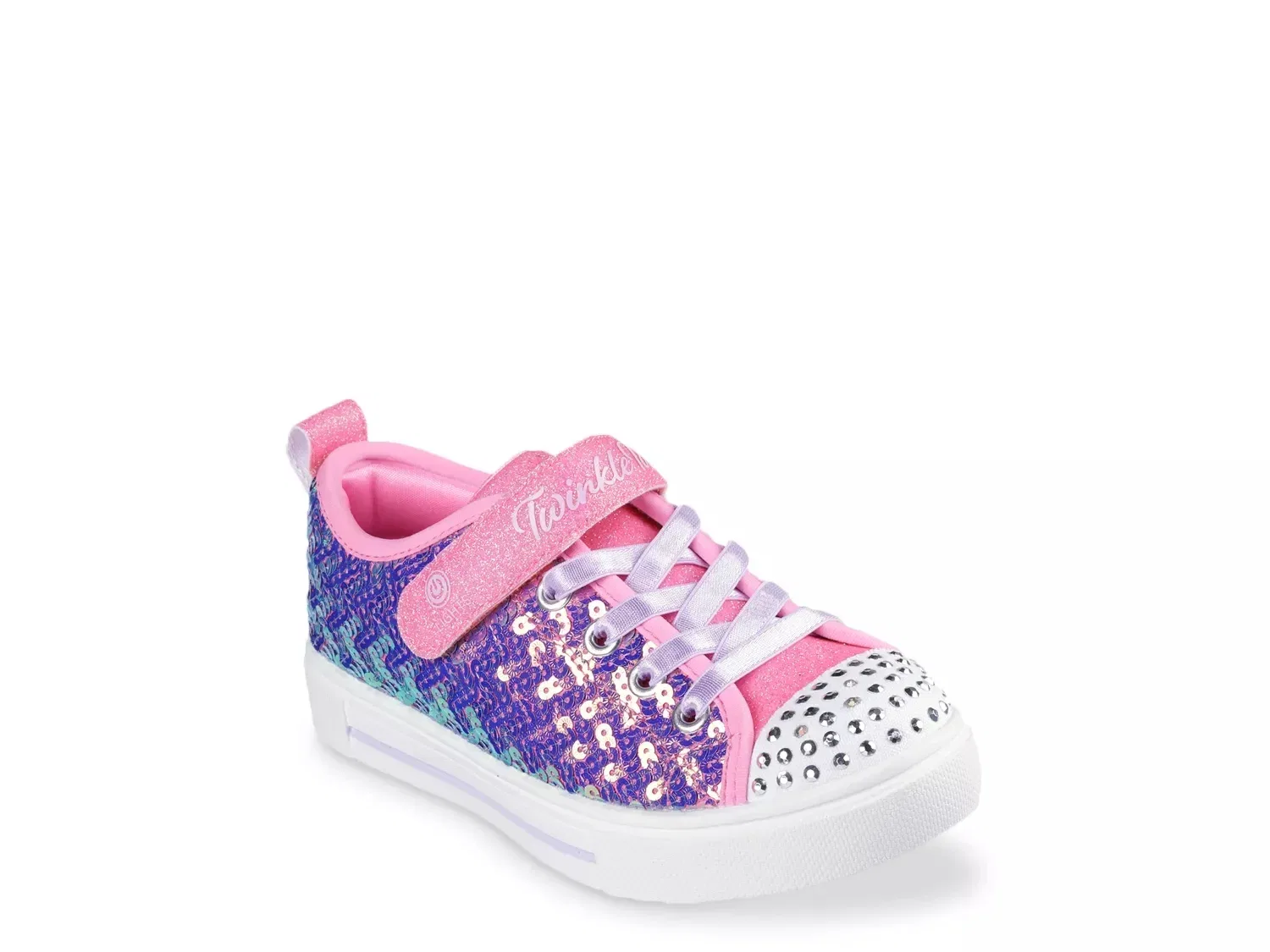 Кроссовки Twinkle Sparks Sequin Party с подсветкой, Skechers, розовый
