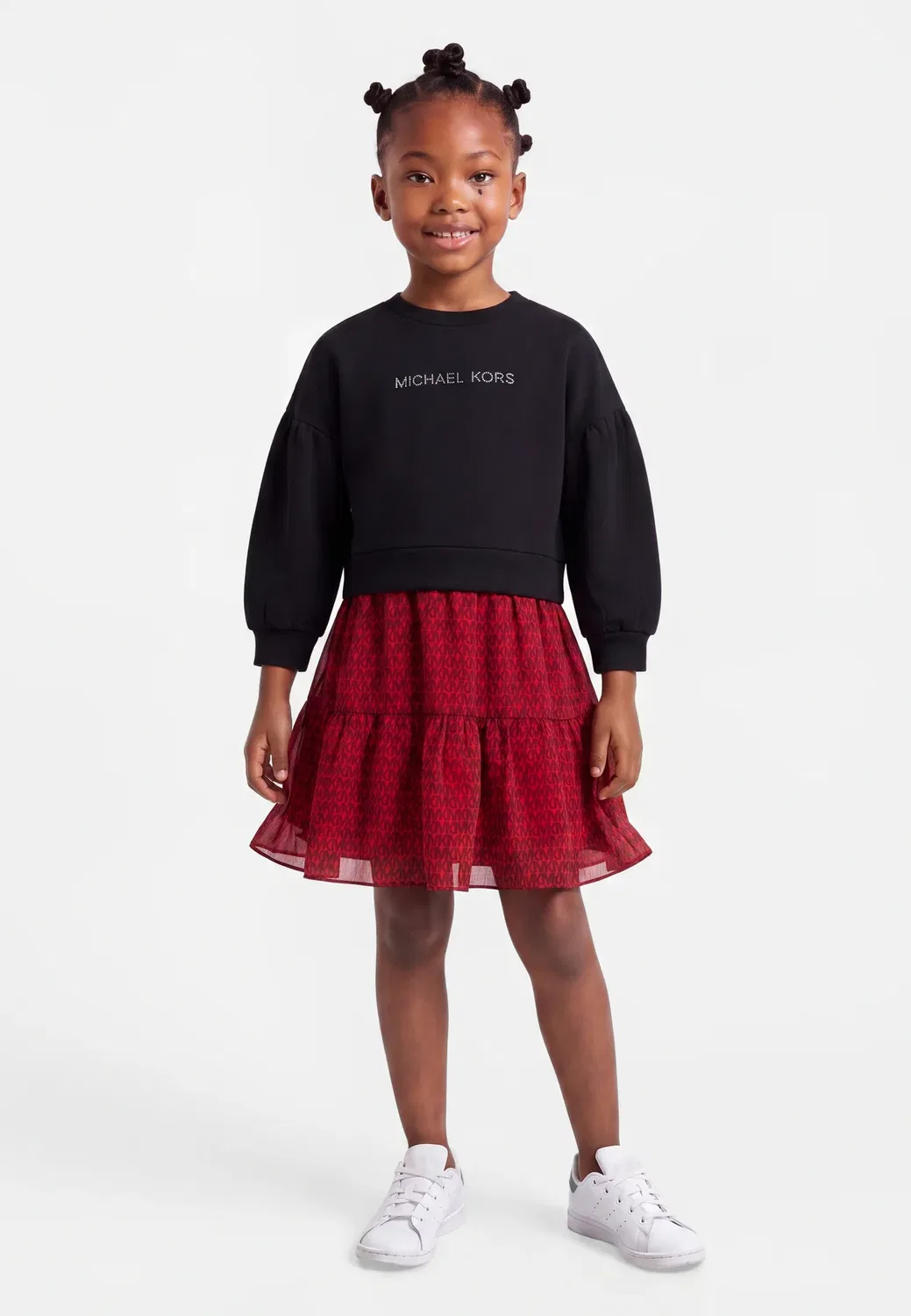 Платье-Футляр с длинными рукавами Michael Kors Kids, Black