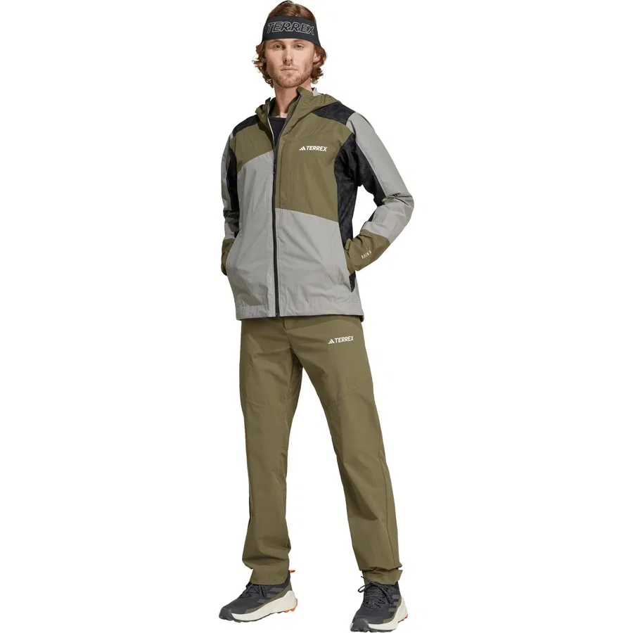 Мужская куртка TERREX Xperior Hybrid RAIN.RDY adidas, Серо-зеленый — фото 3