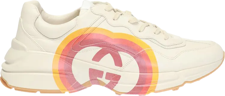 

Кроссовки Gucci Rhyton Logo Print, белый