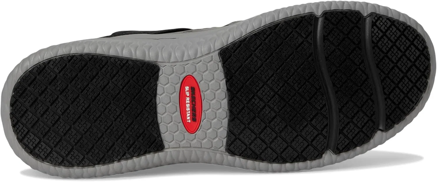 Мужские кроссовки Skechers Delson 3.0 Sr-Tyoll Comp Toe, Black — фото 4