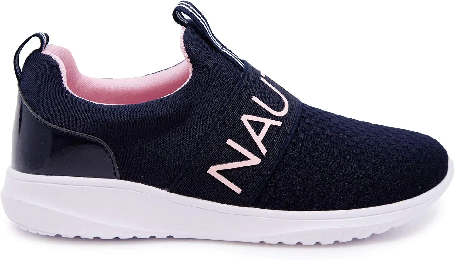 Детские кроссовки для девочек Slip-On Athletic Sneakers Nautica, Navy/Pink — фото 2