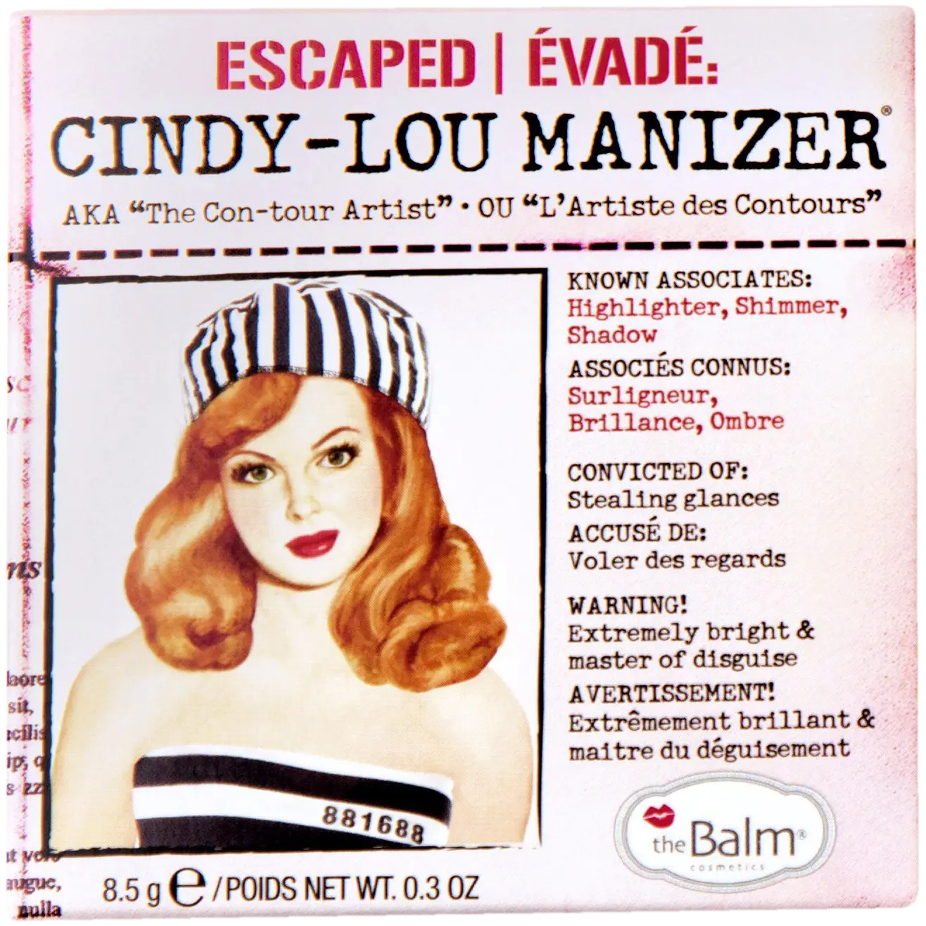 

Хайлайтер для лица The Balm Cindy-Lou Manizer, 8,5 гр