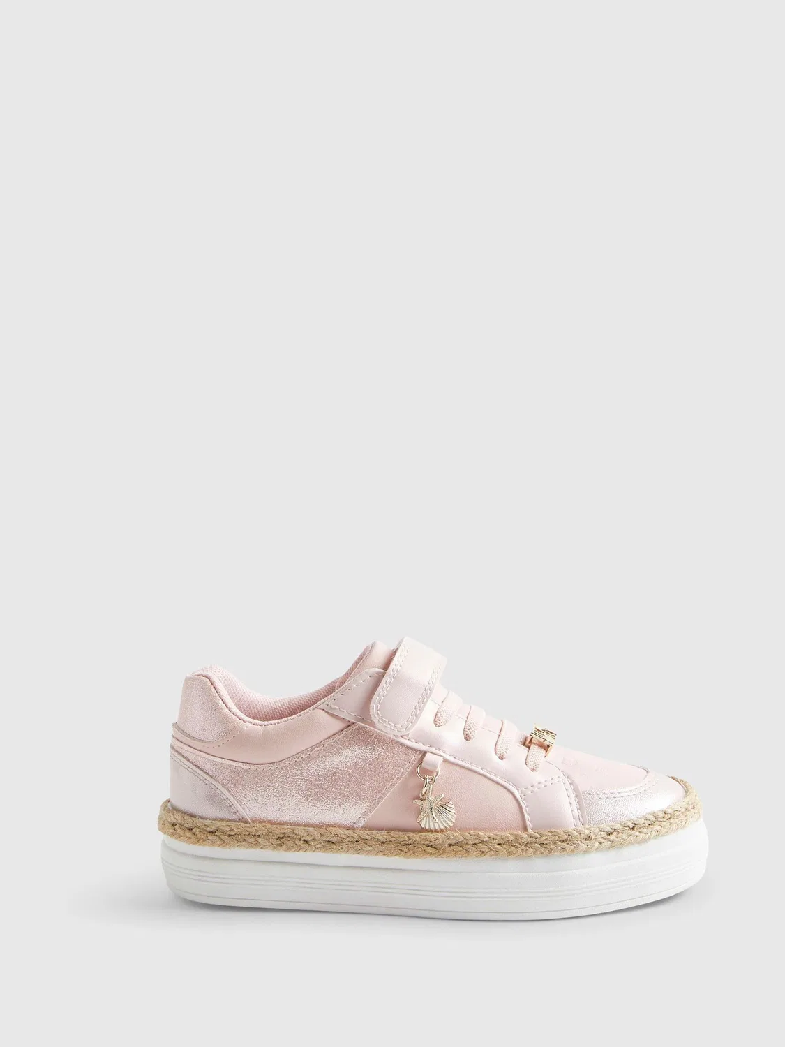 Кроссовки из текстиля River Island, розовые