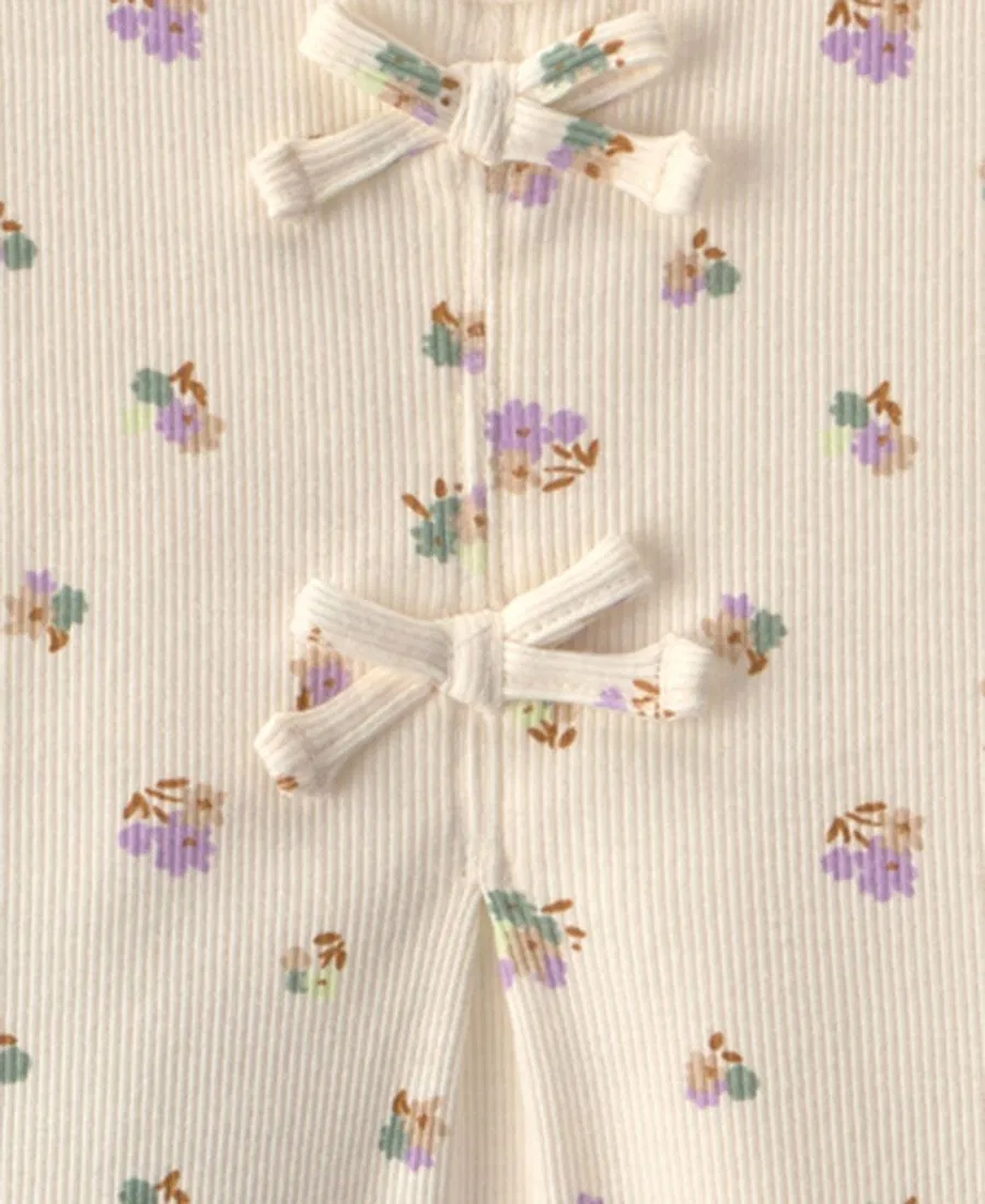 Комплект из топа и брюк с цветочным принтом, 2 предмета Carter's, Green Ivory — фото 3